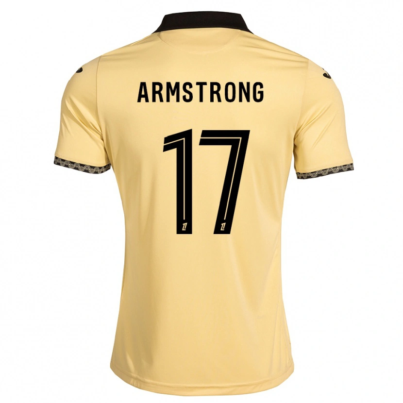 Danxen Uomo Maglia Desmond Armstrong #17 Bianco Avorio Nero Kit Gara Away 2026/27 Maglietta
