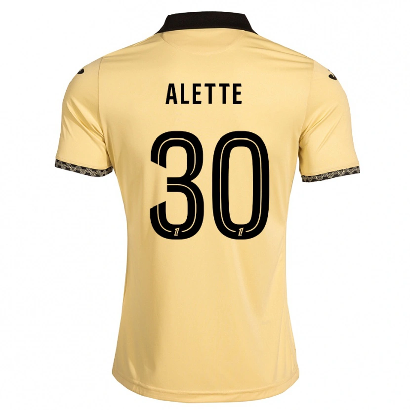 Danxen Uomo Maglia Gaël Alette #30 Bianco Avorio Nero Kit Gara Away 2026/27 Maglietta