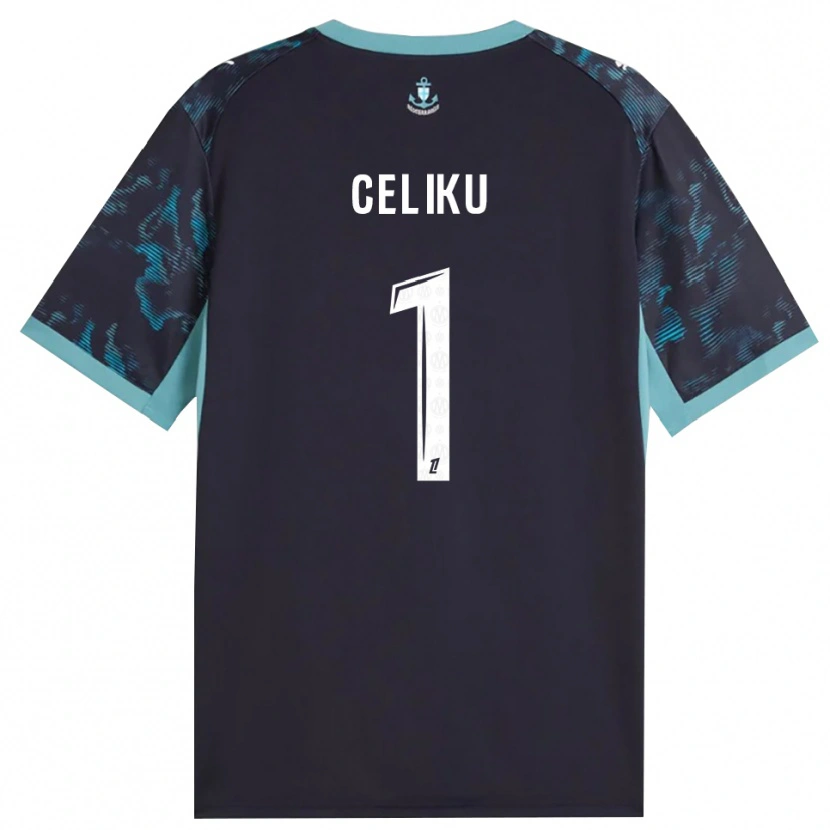 Danxen Uomo Maglia Bleron Celiku #1 Turchese Pallido Bianco Nero Kit Gara Away 2026/27 Maglietta
