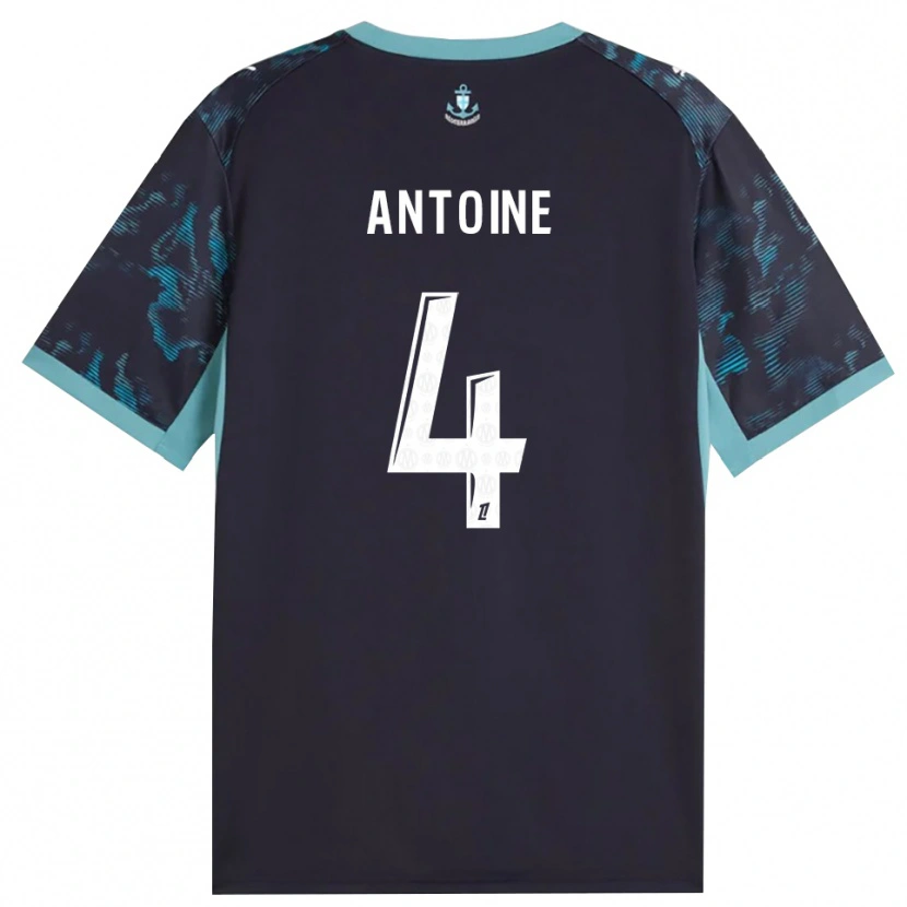 Danxen Uomo Maglia Maud Antoine #4 Turchese Pallido Bianco Nero Kit Gara Away 2026/27 Maglietta