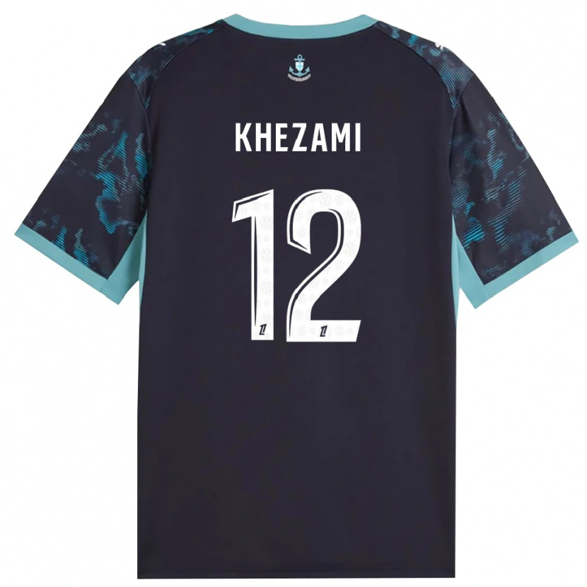 Danxen Uomo Maglia Roselène Khezami #12 Turchese Pallido Bianco Nero Kit Gara Away 2026/27 Maglietta