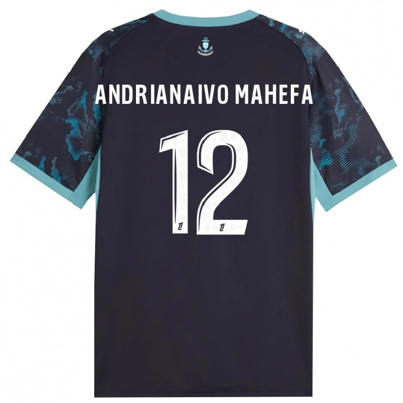 Danxen Uomo Maglia Mathis Andrianaivo Mahefa #12 Turchese Pallido Bianco Nero Kit Gara Away 2026/27 Maglietta