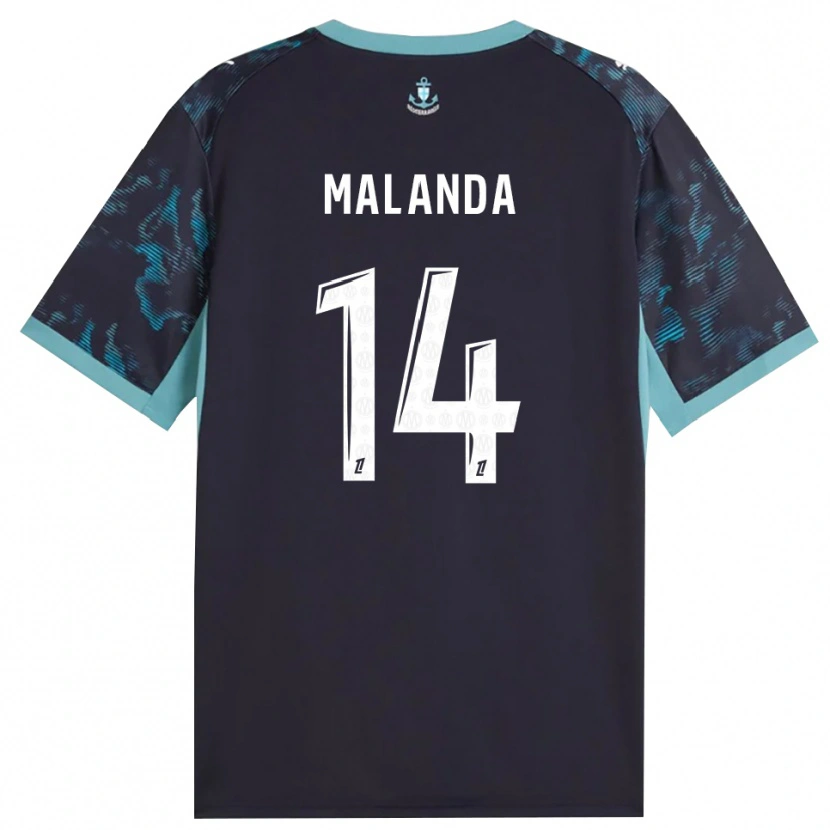 Danxen Uomo Maglia Jephthe Malanda #14 Turchese Pallido Bianco Nero Kit Gara Away 2026/27 Maglietta