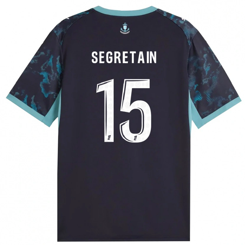 Danxen Uomo Maglia Julie Ségrétain #15 Turchese Pallido Bianco Nero Kit Gara Away 2026/27 Maglietta