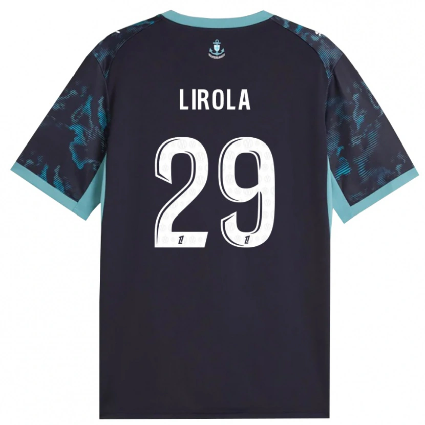 Danxen Uomo Maglia Pol Lirola #29 Turchese Pallido Bianco Nero Kit Gara Away 2026/27 Maglietta