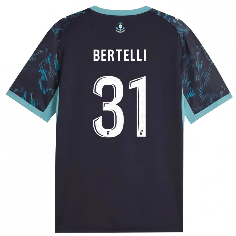 Danxen Uomo Maglia Ugo Bertelli #31 Turchese Pallido Bianco Nero Kit Gara Away 2026/27 Maglietta