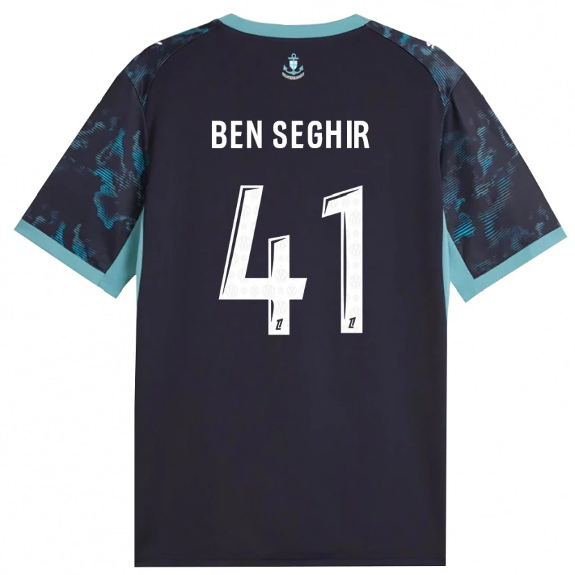 Danxen Uomo Maglia Salim Ben Seghir #41 Turchese Pallido Bianco Nero Kit Gara Away 2026/27 Maglietta