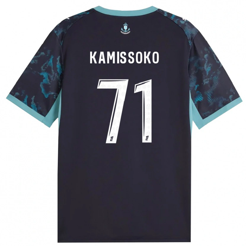 Danxen Uomo Maglia Nouhoum Kamissoko #71 Turchese Pallido Bianco Nero Kit Gara Away 2026/27 Maglietta
