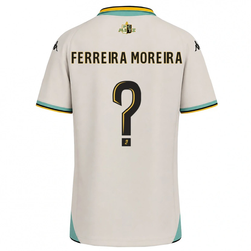Danxen Uomo Maglia Ruben Ferreira Moreira #0 Bianco Floreale Nero Kit Gara Away 2026/27 Maglietta