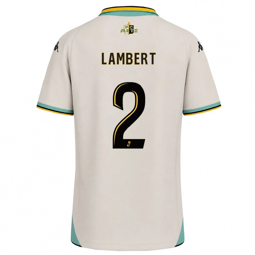 Danxen Uomo Maglia Anaïs Lambert #2 Bianco Floreale Nero Kit Gara Away 2026/27 Maglietta