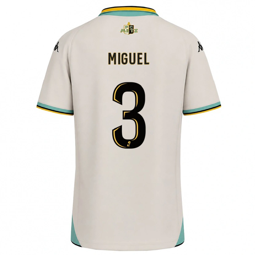 Danxen Uomo Maglia Florian Miguel #3 Bianco Floreale Nero Kit Gara Away 2026/27 Maglietta