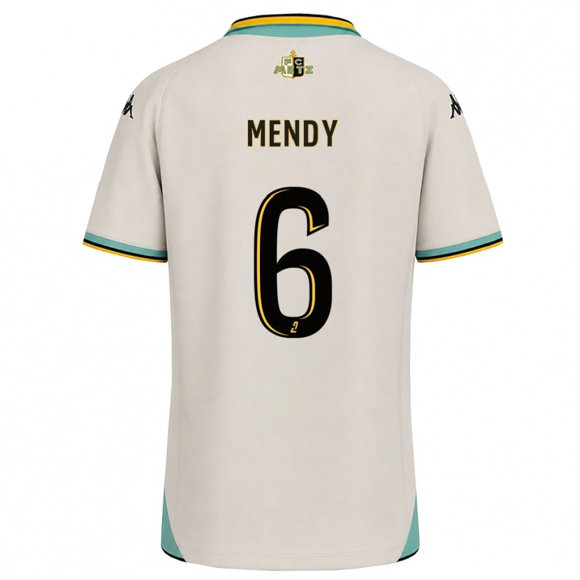 Danxen Uomo Maglia Nampalys Mendy #6 Bianco Floreale Nero Kit Gara Away 2026/27 Maglietta