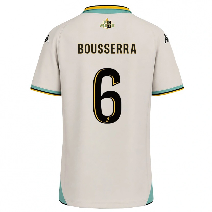 Danxen Uomo Maglia Yanis Bousserra #6 Bianco Floreale Nero Kit Gara Away 2026/27 Maglietta