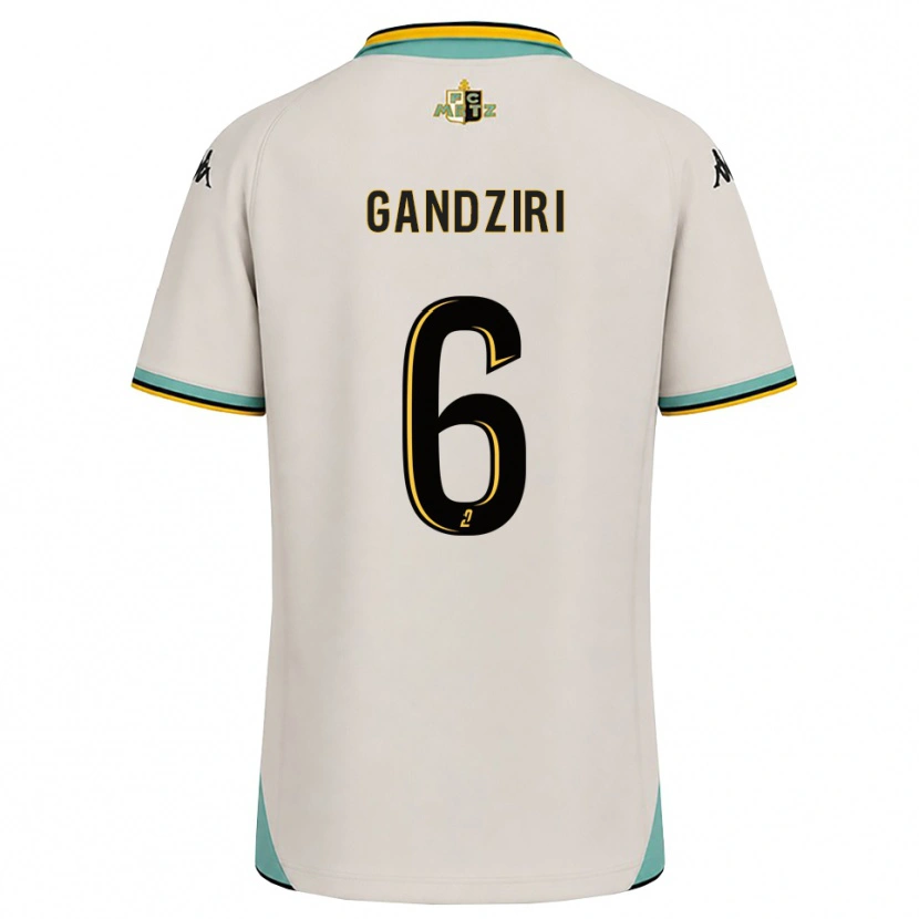Danxen Uomo Maglia Kimi Gandziri #6 Bianco Floreale Nero Kit Gara Away 2026/27 Maglietta