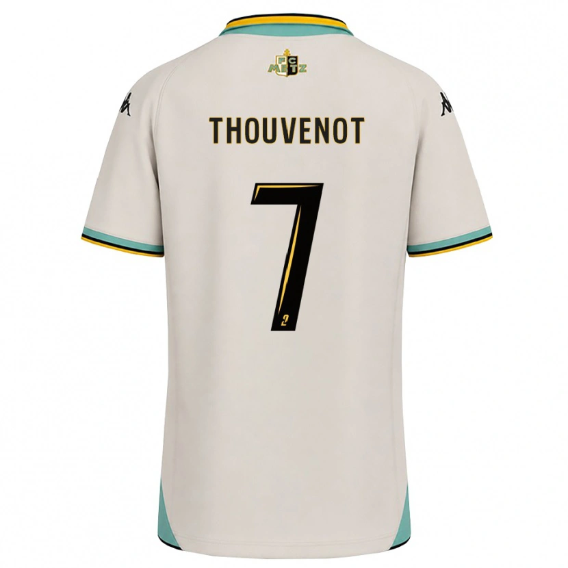Danxen Uomo Maglia Jules Thouvenot #7 Bianco Floreale Nero Kit Gara Away 2026/27 Maglietta