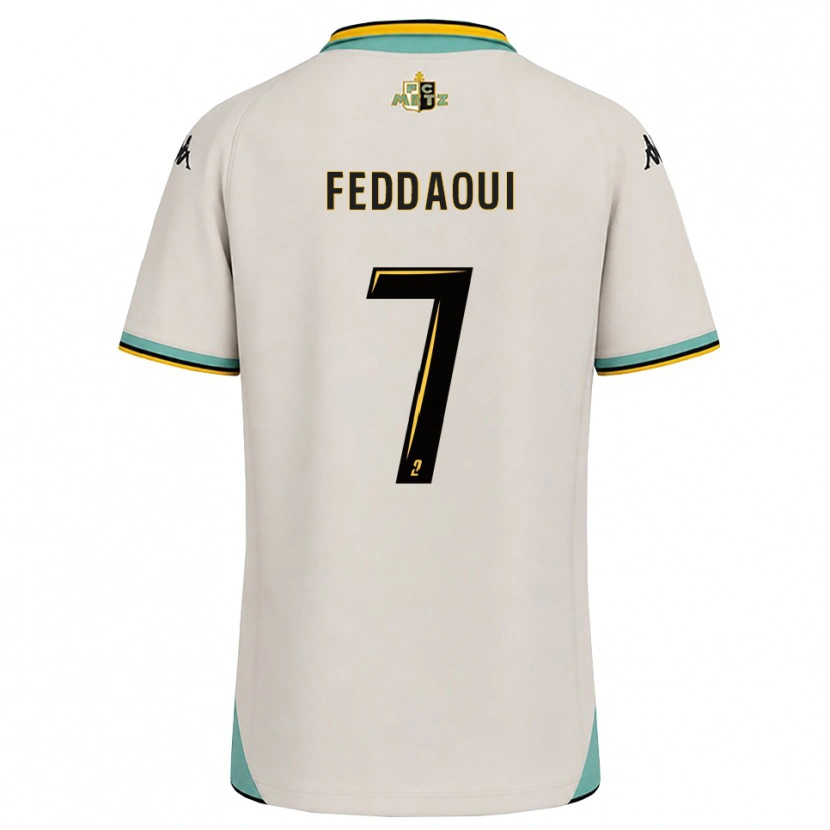 Danxen Uomo Maglia Leina Feddaoui #7 Bianco Floreale Nero Kit Gara Away 2026/27 Maglietta