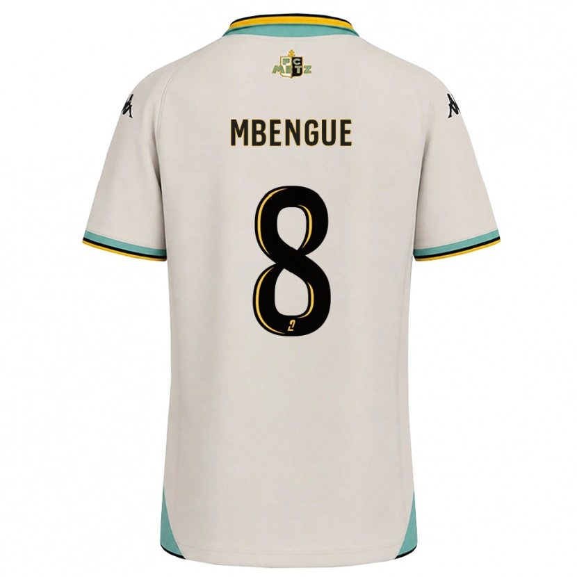 Danxen Uomo Maglia Seynabou Mbengue #8 Bianco Floreale Nero Kit Gara Away 2026/27 Maglietta