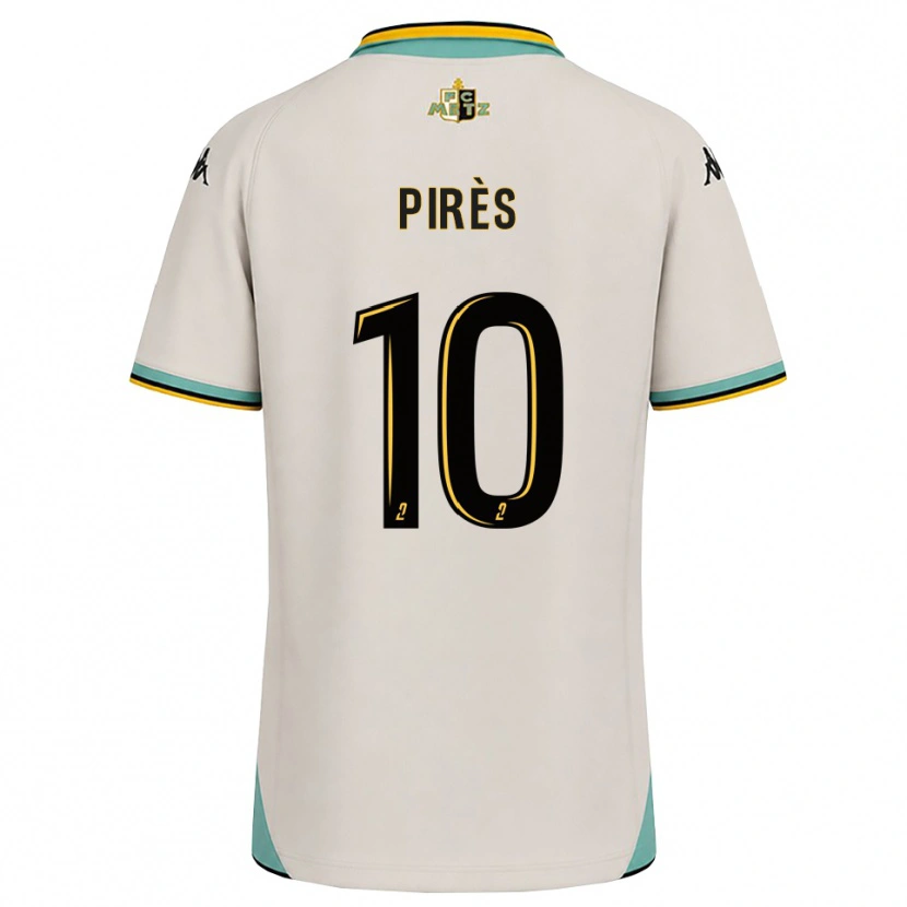 Danxen Uomo Maglia Théo Pirès #10 Bianco Floreale Nero Kit Gara Away 2026/27 Maglietta