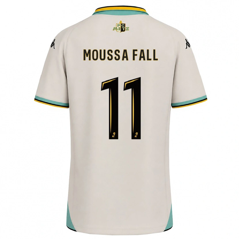 Danxen Uomo Maglia Pape Moussa Fall #11 Bianco Floreale Nero Kit Gara Away 2026/27 Maglietta