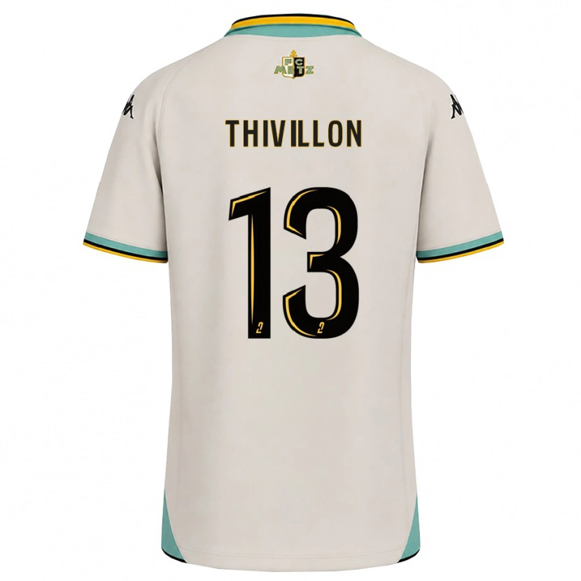 Danxen Uomo Maglia Lina Thivillon #13 Bianco Floreale Nero Kit Gara Away 2026/27 Maglietta