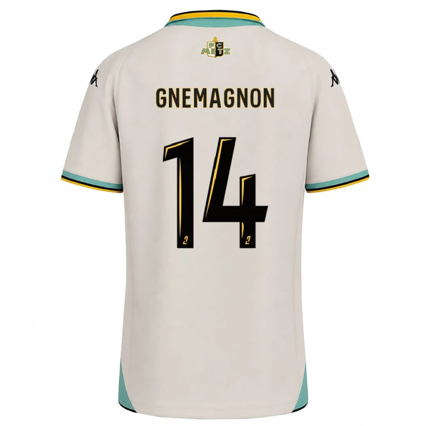 Danxen Uomo Maglia Mahi Gnemagnon #14 Bianco Floreale Nero Kit Gara Away 2026/27 Maglietta