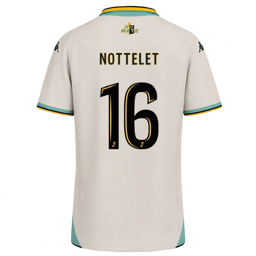 Danxen Uomo Maglia Gillian Nottelet #16 Bianco Floreale Nero Kit Gara Away 2026/27 Maglietta