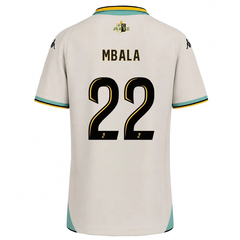 Danxen Uomo Maglia Nathan Mbala #22 Bianco Floreale Nero Kit Gara Away 2026/27 Maglietta