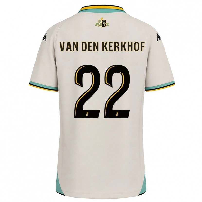 Danxen Uomo Maglia Kevin Van Den Kerkhof #22 Bianco Floreale Nero Kit Gara Away 2026/27 Maglietta