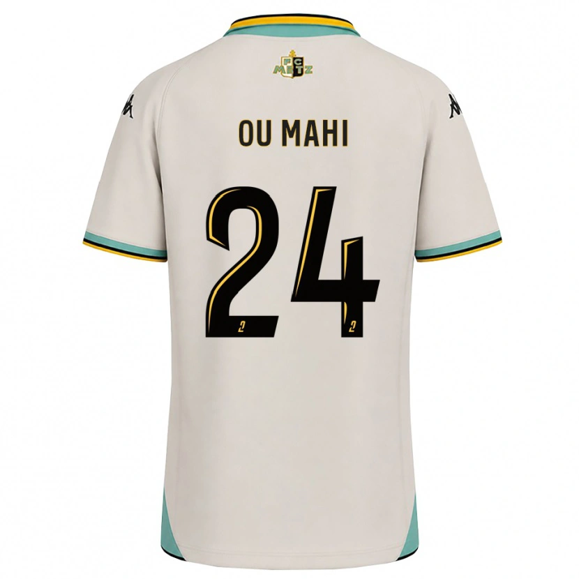 Danxen Uomo Maglia Inès Ou Mahi #24 Bianco Floreale Nero Kit Gara Away 2026/27 Maglietta
