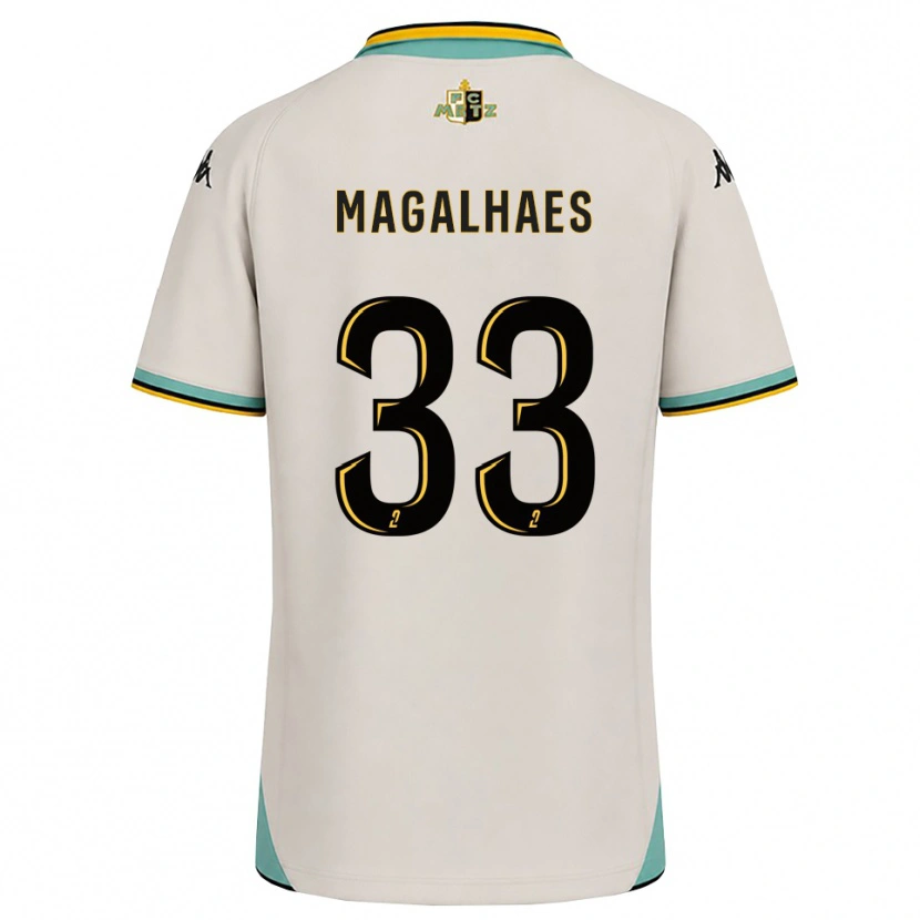 Danxen Uomo Maglia Manon Magalhaes #33 Bianco Floreale Nero Kit Gara Away 2026/27 Maglietta