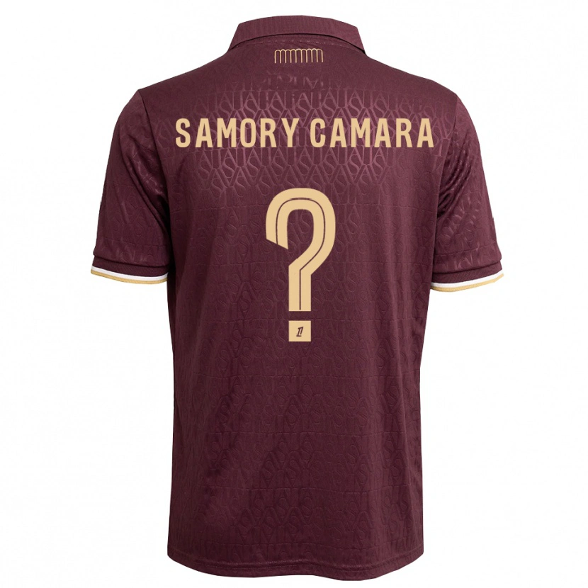 Danxen Uomo Maglia Verges Samory Camara #0 Marrone Sabbia Vinaccia Kit Gara Away 2026/27 Maglietta