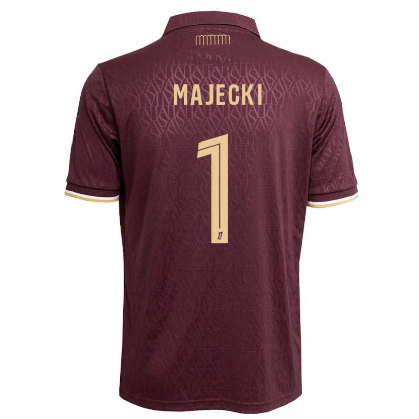 Danxen Uomo Maglia Radoslaw Majecki #1 Marrone Sabbia Vinaccia Kit Gara Away 2026/27 Maglietta