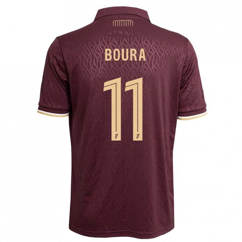 Danxen Uomo Maglia Amal Boura #11 Marrone Sabbia Vinaccia Kit Gara Away 2026/27 Maglietta