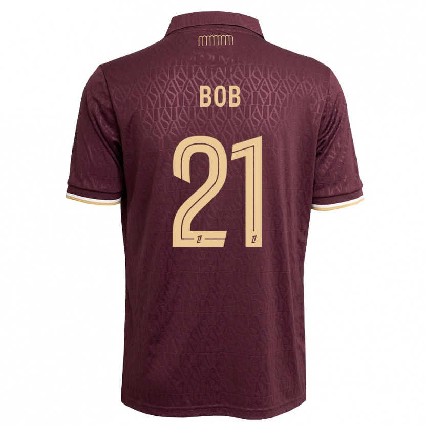 Danxen Uomo Maglia Mohamed Bob #21 Marrone Sabbia Vinaccia Kit Gara Away 2026/27 Maglietta