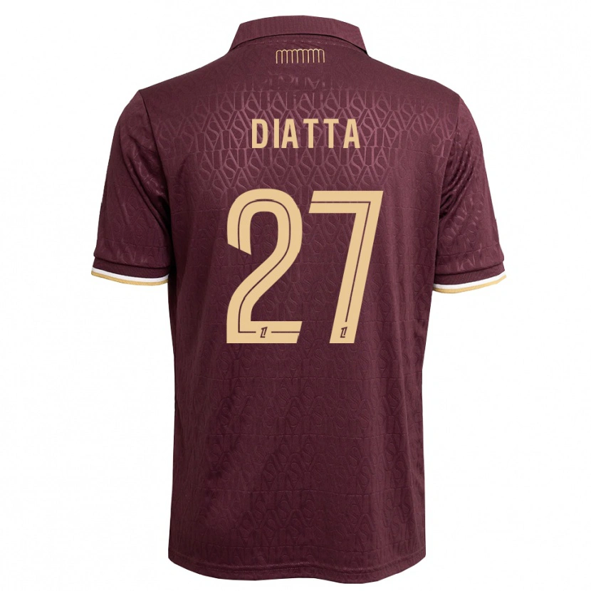 Danxen Uomo Maglia Krépin Diatta #27 Marrone Sabbia Vinaccia Kit Gara Away 2026/27 Maglietta
