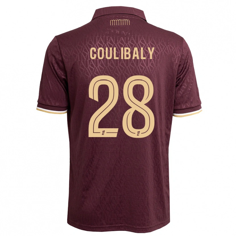 Danxen Uomo Maglia Mamadou Coulibaly #28 Marrone Sabbia Vinaccia Kit Gara Away 2026/27 Maglietta