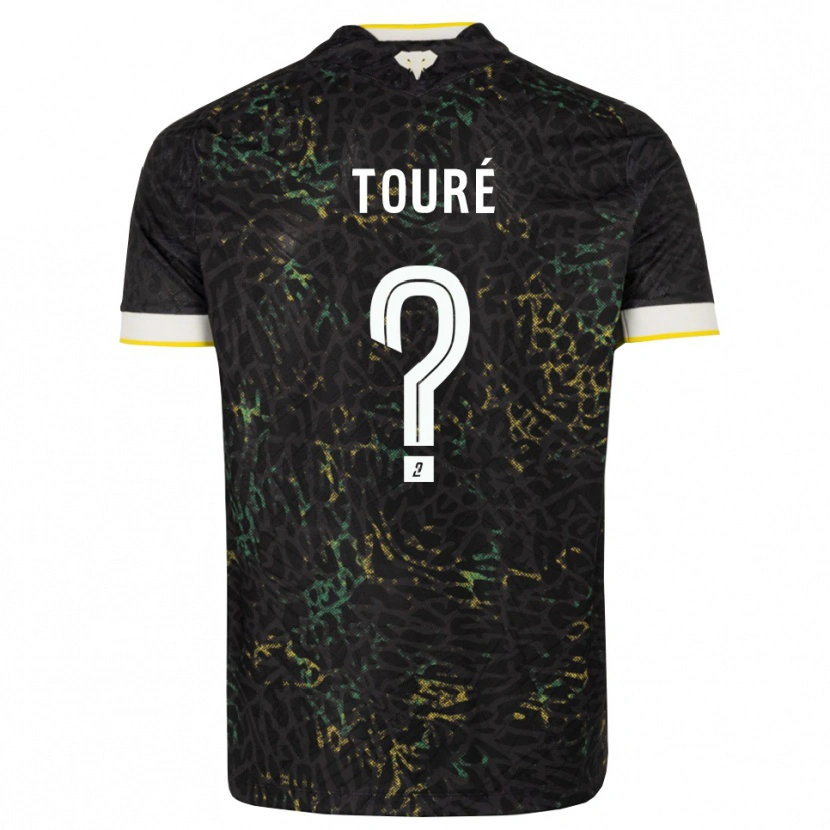 Danxen Uomo Maglia Sankoumba Touré #0 Nero Bianco Giallo Kit Gara Away 2026/27 Maglietta