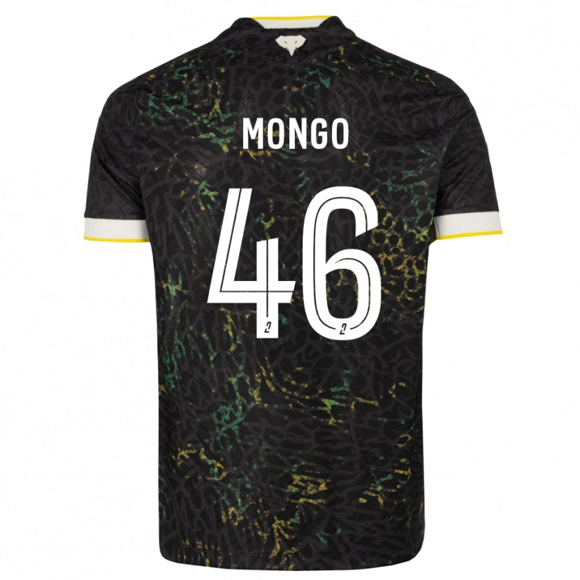 Danxen Uomo Maglia Enzo Mongo #46 Nero Bianco Giallo Kit Gara Away 2026/27 Maglietta