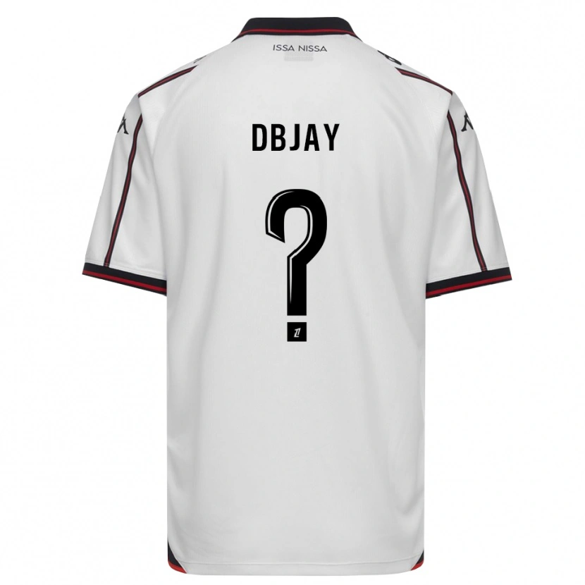 Danxen Uomo Maglia Johan Dbjay #0 Nero Bianco Kit Gara Away 2026/27 Maglietta