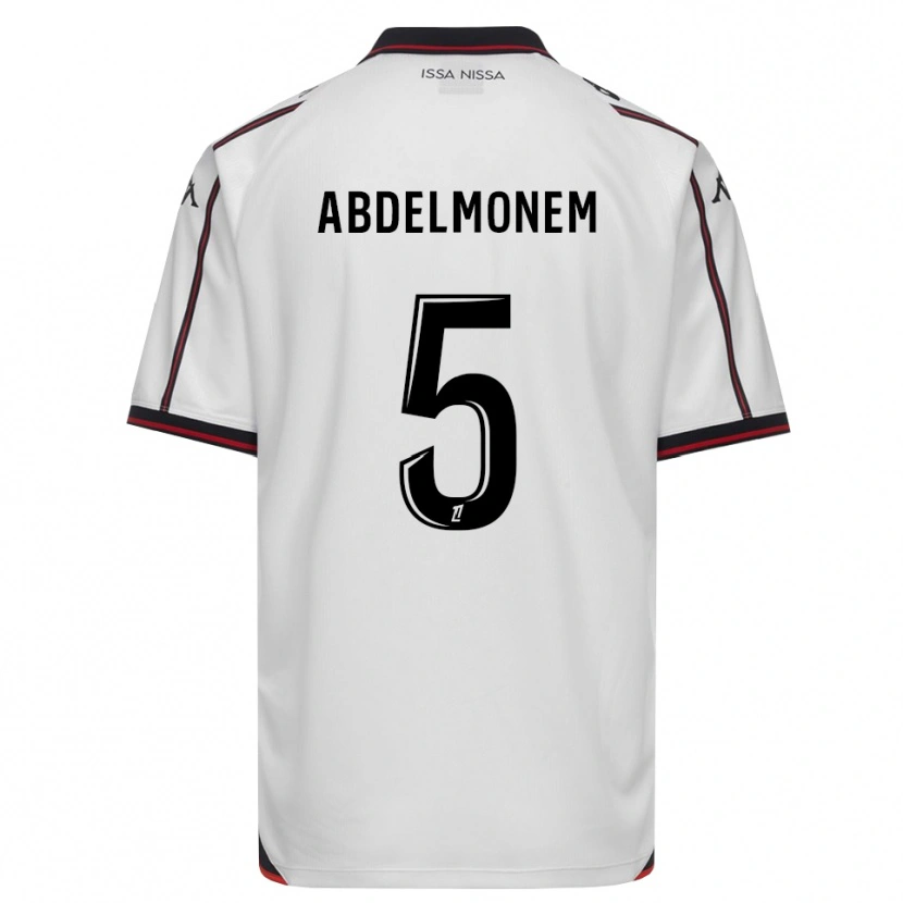 Danxen Uomo Maglia Mohamed Abdelmonem #5 Nero Bianco Kit Gara Away 2026/27 Maglietta