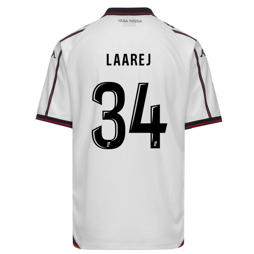 Danxen Uomo Maglia Nassim Laarej #34 Nero Bianco Kit Gara Away 2026/27 Maglietta