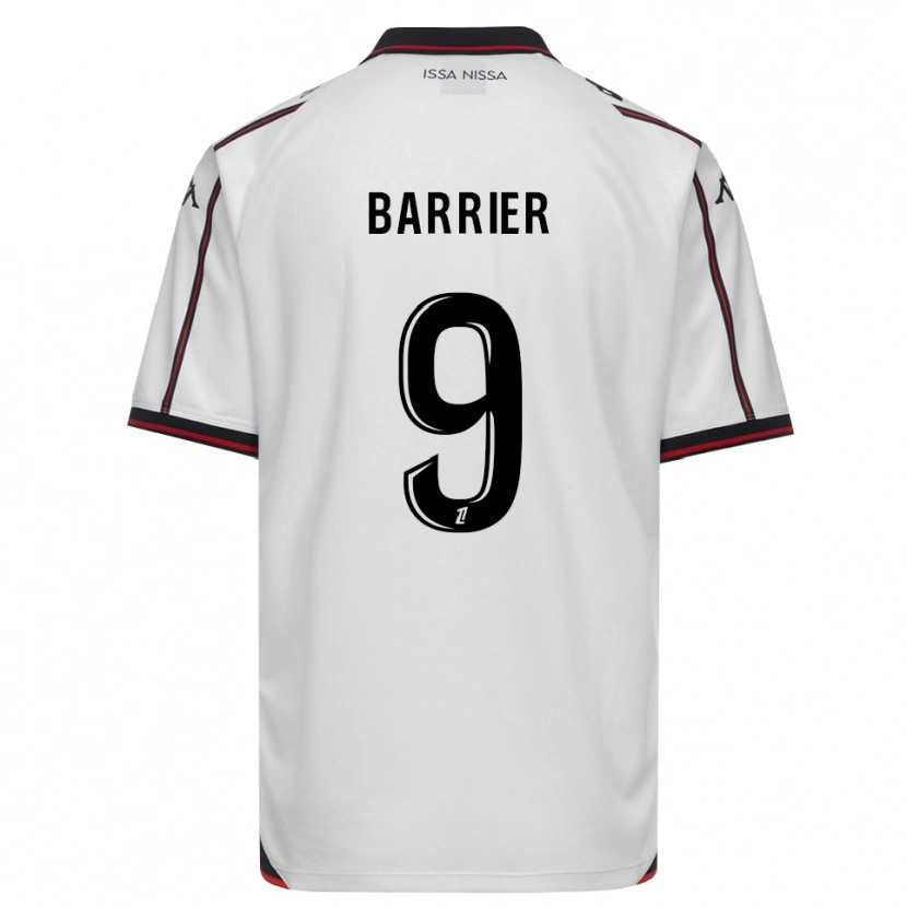 Danxen Uomo Maglia Inès Barrier #9 Nero Bianco Kit Gara Away 2026/27 Maglietta