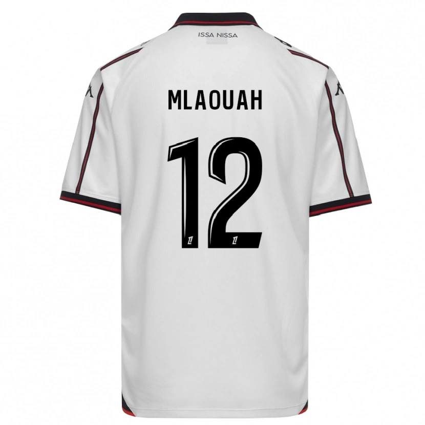 Danxen Uomo Maglia Sofiane Mlaouah #12 Nero Bianco Kit Gara Away 2026/27 Maglietta