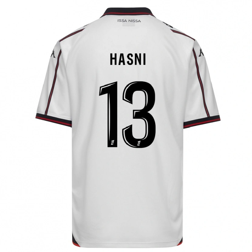 Danxen Uomo Maglia Zinedine Hasni #13 Nero Bianco Kit Gara Away 2026/27 Maglietta
