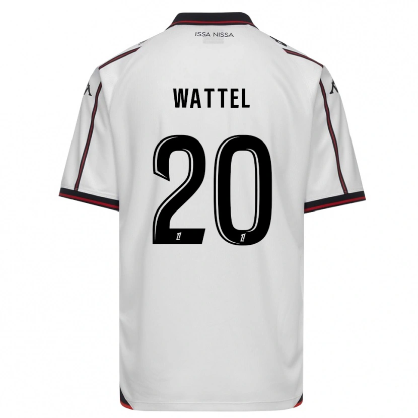 Danxen Uomo Maglia Sami Wattel #20 Nero Bianco Kit Gara Away 2026/27 Maglietta