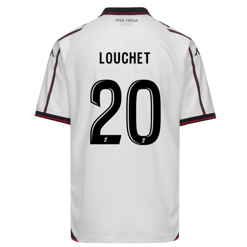 Danxen Uomo Maglia Tom Louchet #20 Nero Bianco Kit Gara Away 2026/27 Maglietta