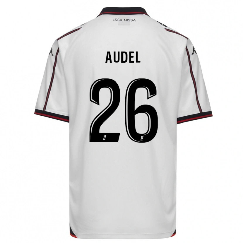 Danxen Uomo Maglia Johan Audel #26 Nero Bianco Kit Gara Away 2026/27 Maglietta