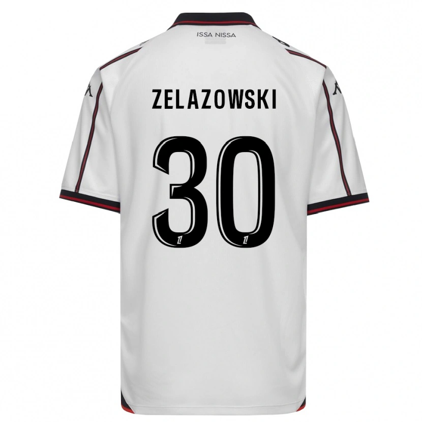 Danxen Uomo Maglia Bartosz Zelazowski #30 Nero Bianco Kit Gara Away 2026/27 Maglietta
