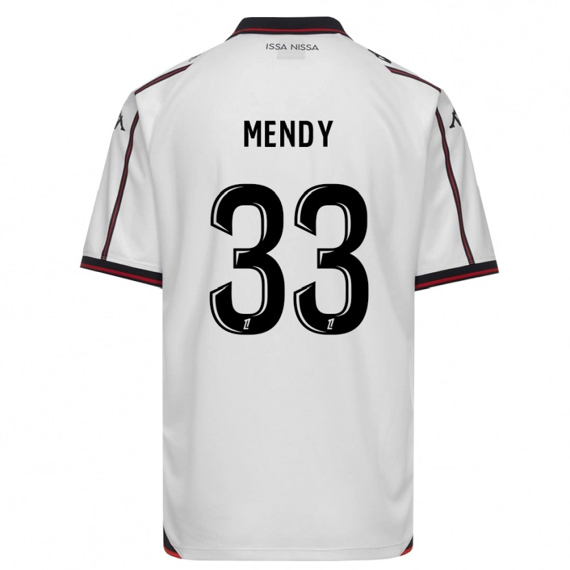 Danxen Uomo Maglia Antoine Mendy #33 Nero Bianco Kit Gara Away 2026/27 Maglietta