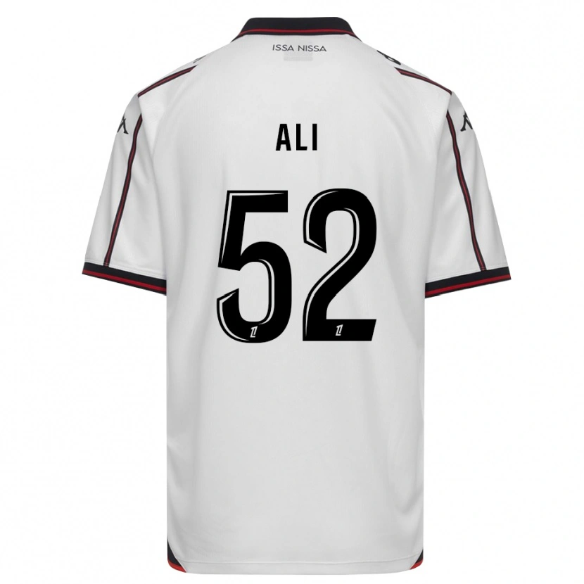 Danxen Uomo Maglia Kéfren Ali #52 Nero Bianco Kit Gara Away 2026/27 Maglietta